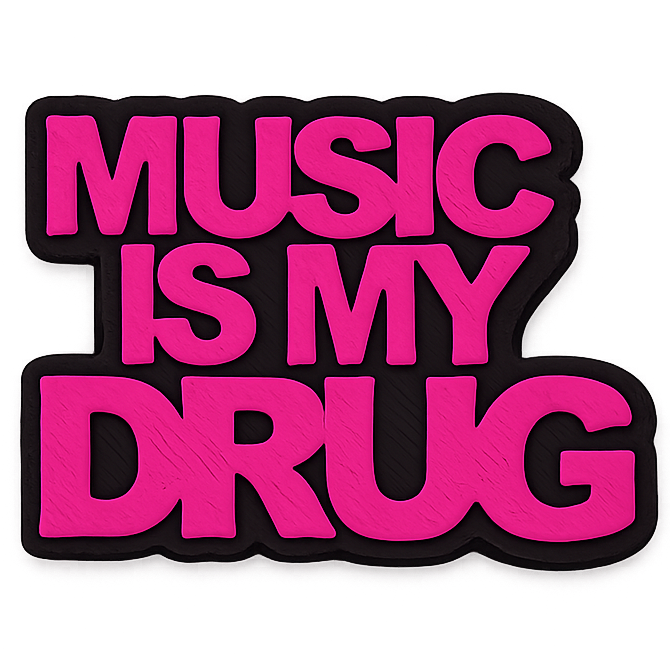 Music Is My Drug Bead