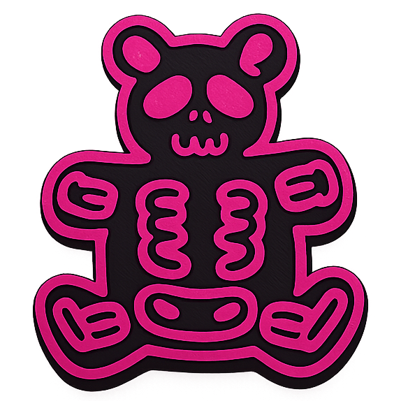 Skeleton Bear Bead