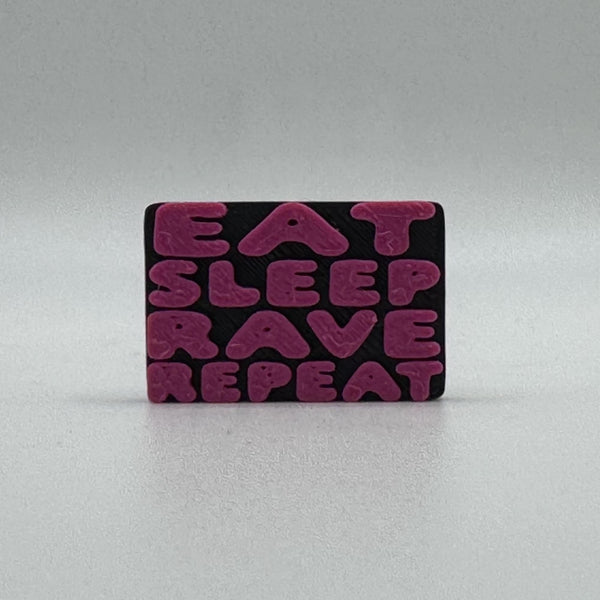 Eat Sleep Rave Repeat Bead
